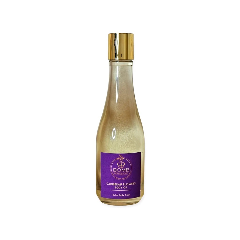 Bomb Bath & Shower Hydrating Body oil- Caribbean Flowers